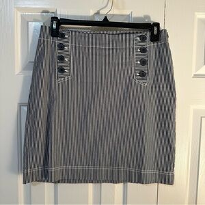 Talbots Size 10 navy and white skirt Nautical and sassy!!